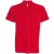 ka239re-s, KARIBAN (KA239)  rövid ujjú férfi galléros póló pamut/elasztán oldalvarrott, Piros/Red