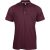 ka241wn-s, KARIBAN (KA241)  rövid ujjú férfi galléros póló, oldalvarrott, Vörös/Wine színben,