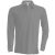ka243ox-s, KARIBAN (KA243)  hosszú ujjú férfi galléros póló, oldalvarrott, Oxford szürke/Oxford
