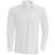 ka243wh-s, KARIBAN (KA243)  hosszú ujjú férfi galléros póló, oldalvarrott, Fehér/White színben,