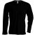 ka358bl-s, KARIBAN MEN'S LONG SLEEVE (KA358) nyári hosszú ujjú férfi póló, V nyakú oldalvarrott
