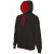 ka446bl-re-s, CONTRAST HOODED (KA446) hosszú ujjú férfi pulóver poliészter/pamut oldalvarrott