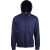 ka454nv-s, KARIBAN FULL ZIP HOODED (KA454) hosszú ujjú uniszex pulóver poliészter/pamut