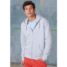   KARIBAN FULL ZIP HOODED (KA454) hosszú ujjú uniszex pulóver poliészter/pamut oldalvarrott zsebes végig zipzáras kapucnis, Poliészter/Pamut