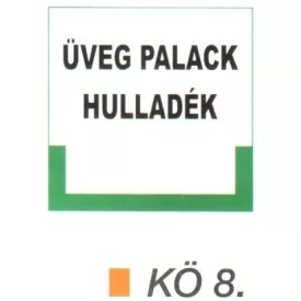 Üveg palack hulladék kö 8.