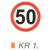 50 km sebességkorlátozás KR1.