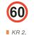 60 km sebességkorlátozás KR2.
