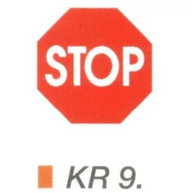 Stoptábla KR9.
