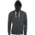 MEN'S ZIP HOODED SWEATSHIRT (KV2300) férfi pulóver poliészter/pamut zsebes végig zipzáras kapucnis,  mintás sötét szürke/Vintage Charcoal színben,  méret: XXL, méret: XXL, szín: mintás sötét szürke/Vintage Charcoal