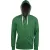 MEN'S ZIP HOODED SWEATSHIRT (KV2300) férfi pulóver poliészter/pamut zsebes végig zipzáras kapucnis, Mintás zöld/Vintage Green színben,  méret: M, méret: M, szín: Mintás zöld/Vintage Green
