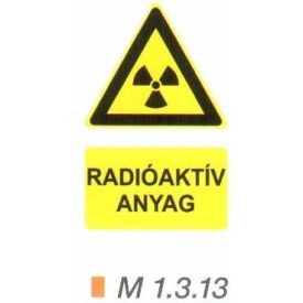 Radioaktív anyag m 1.3.13