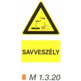 Vigyázz! Savveszély! m 1.3.20