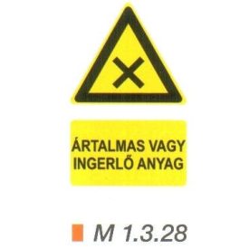 Ártalmas vagy ingerlő anyag m 1.3.28