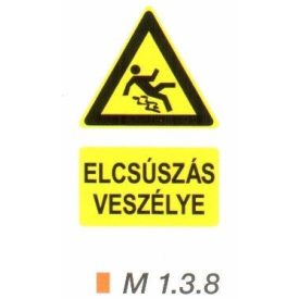 Elcsúszás veszélye m 1.3.8