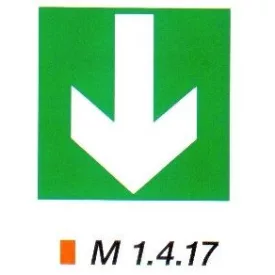 Iránymutató kiegészítő tábla m 1.4.17