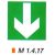Iránymutató kiegészítő tábla m 1.4.17