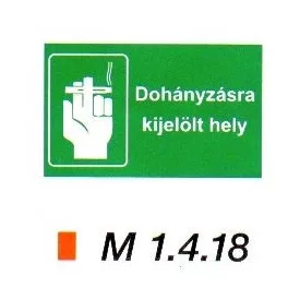 Dohányzásra kijelölt hely m 1.4.18