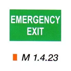 Emergency exit m 1.4.23