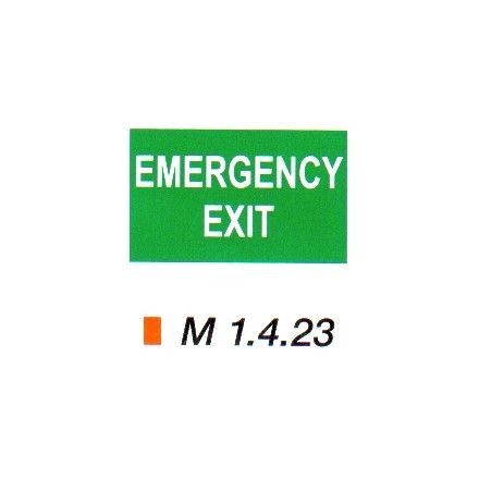 Emergency exit m 1.4.23