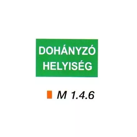 Dohányzó helyiség m 1.4.6