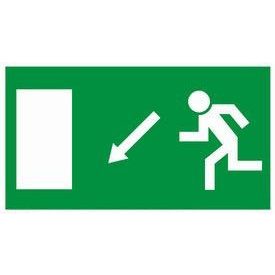  Menekülési útvonal, után világítós menekülési útvonalat jelző öntapadós tábla