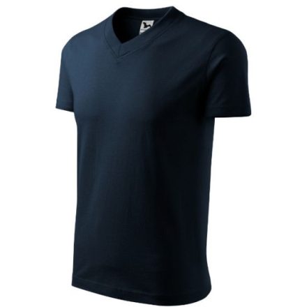 mlf_1020213 V-neck póló unisex tengerészkék S
