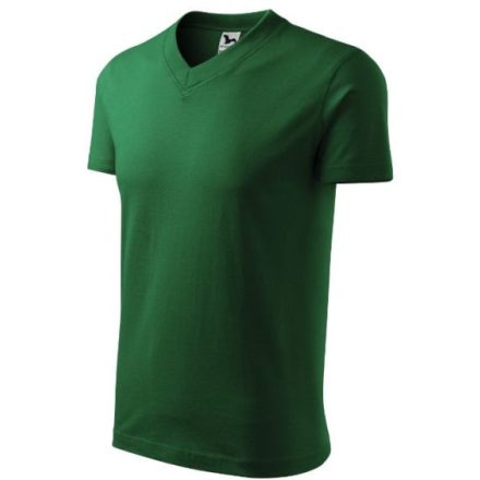 mlf_1020613 V-neck póló unisex üvegzöld S