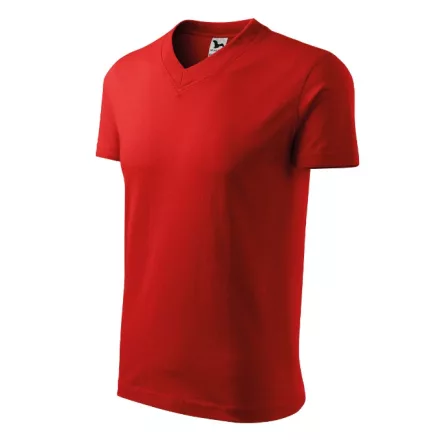 mlf_1020714 V-neck póló unisex piros M