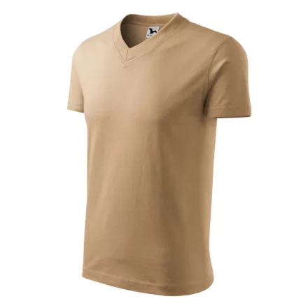 mlf_1020815 V-neck póló unisex homok L