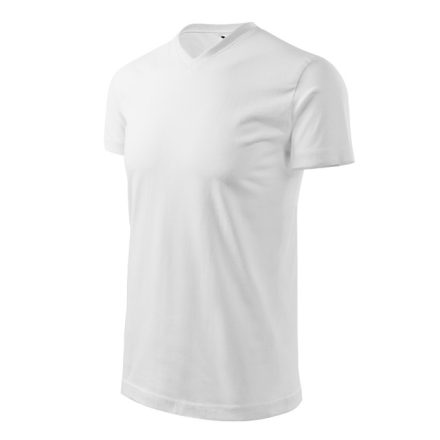 mlf_1110013 Heavy V-neck póló unisex fehér S