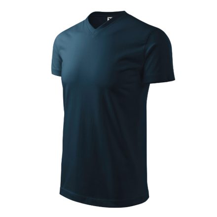 mlf_1110213 Heavy V-neck póló unisex tengerészkék S