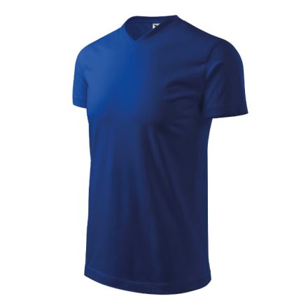 mlf_1110513 Heavy V-neck póló unisex királykék S