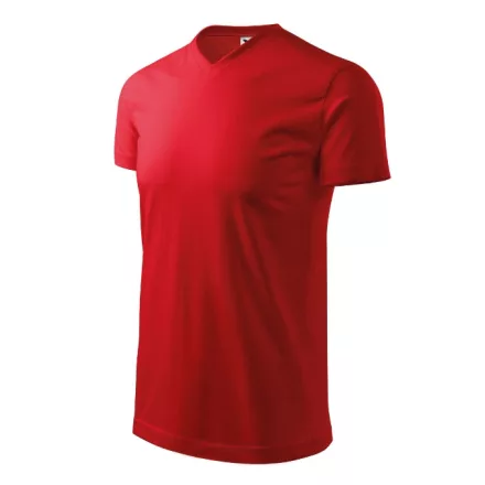 mlf_1110717 Heavy V-neck póló unisex piros 2XL