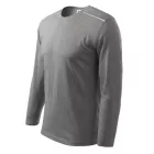 mlf_1121214 Long Sleeve póló unisex sötétszürke melírozott M