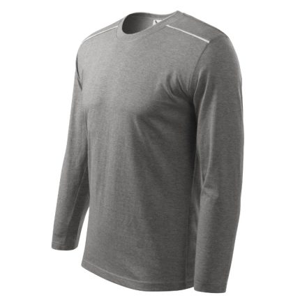 mlf_1121214 Long Sleeve póló unisex sötétszürke melírozott M