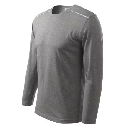 mlf_1121215 Long Sleeve póló unisex sötétszürke melírozott L