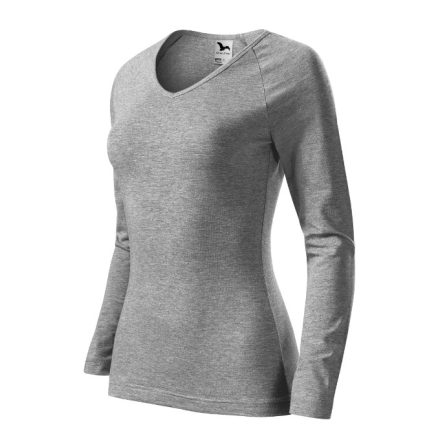 mlf_1271217 Elegance póló női sötétszürke melírozott 2XL