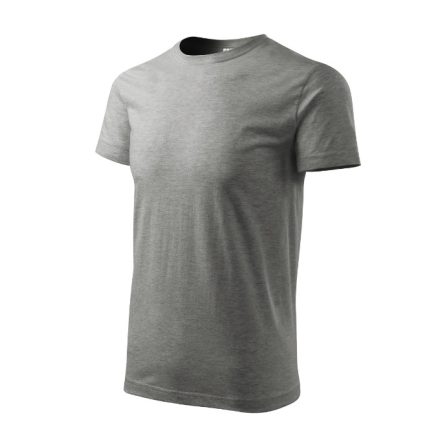mlf_1371212 Heavy New póló unisex sötétszürke melírozott XS