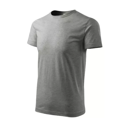 mlf_1371212 Heavy New póló unisex sötétszürke melírozott XS