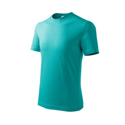 mlf_1381907 Basic póló gyerek smaragdzöld 158 cm/12 éves