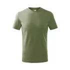 mlf_1382807 Basic póló gyerek világos khaki 158 cm/12 éves