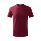 Basic póló gyerek garnet 158 cm/12 éves