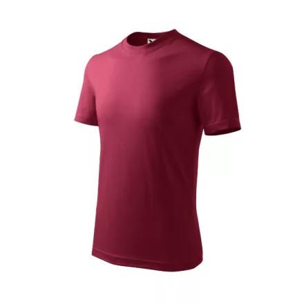 Basic póló gyerek garnet 134 cm/8 éves