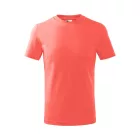 mlf_138A110 Basic póló gyerek coral 134 cm/8 éves