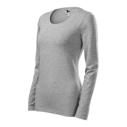 mlf_1391216 Slim póló női sötétszürke melírozott XL