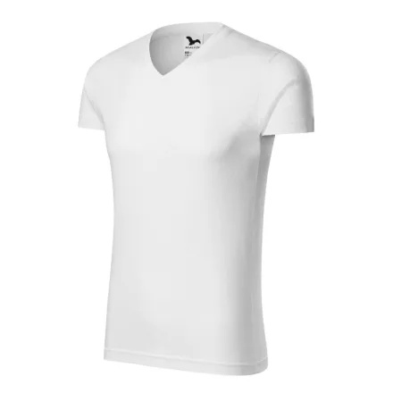 mlf_1460013 Slim Fit V-neck póló férfi fehér S