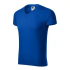 mlf_1460513 Slim Fit V-neck póló férfi királykék S
