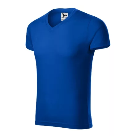 mlf_1460513 Slim Fit V-neck póló férfi királykék S