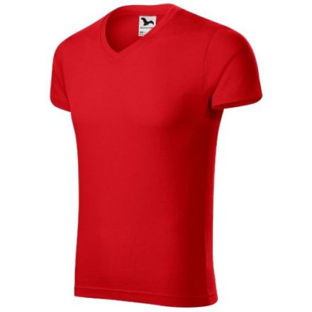 mlf_1460713 Slim Fit V-neck póló férfi piros S