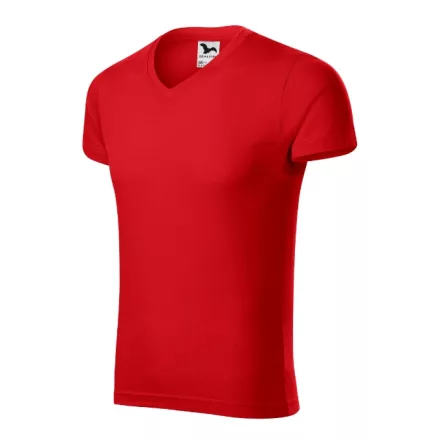 mlf_1460716 Slim Fit V-neck póló férfi piros XL
